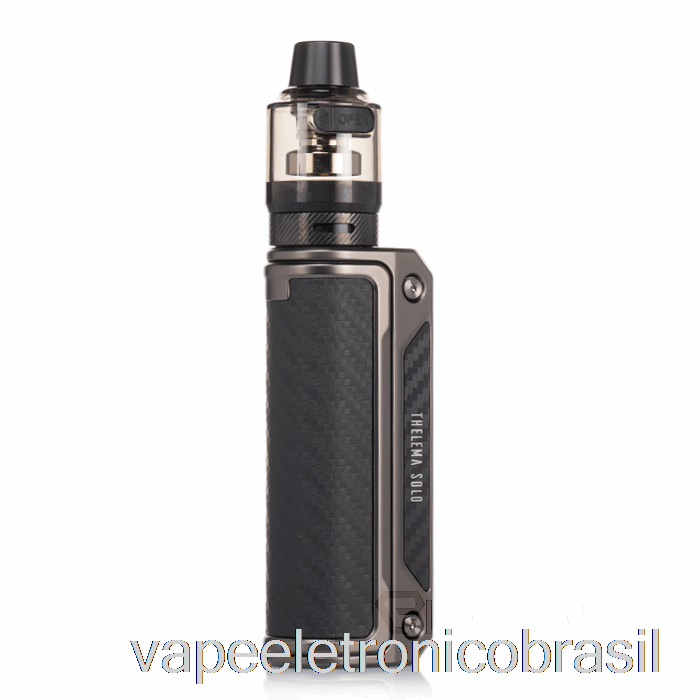 Vape Eletrônico Perdido Vape Thelema Solo 100w Starter Kit Gunmetal/fibra De Carbono